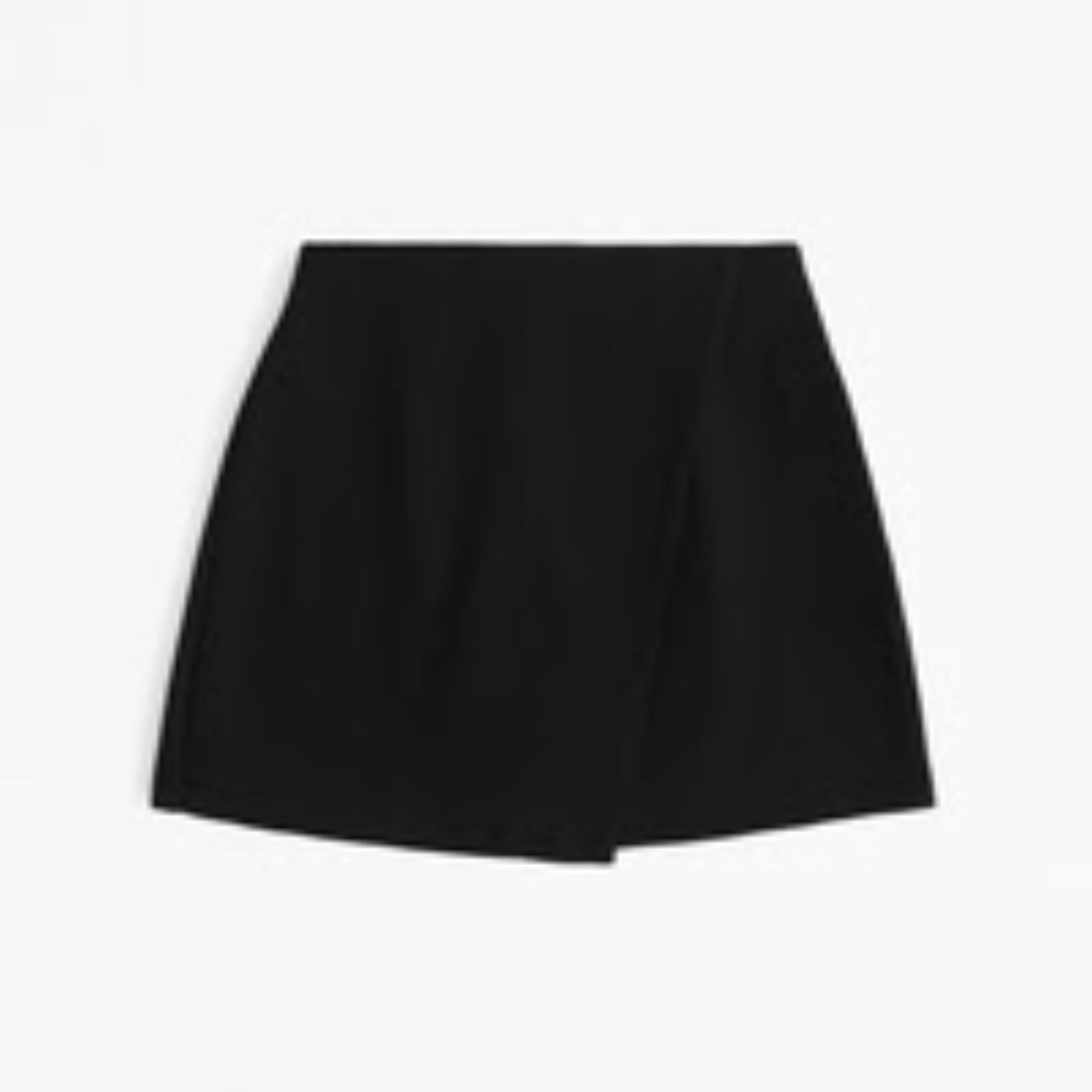 Abercrombie High Rise Tailored Wrap Mini Skort
